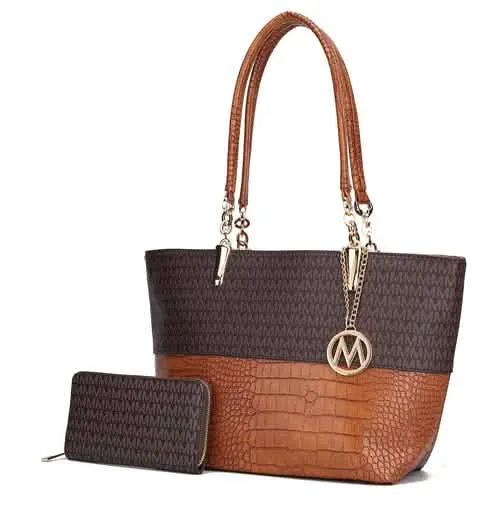 Sasha Elegant Vegan Leather Tote by MKF Collection