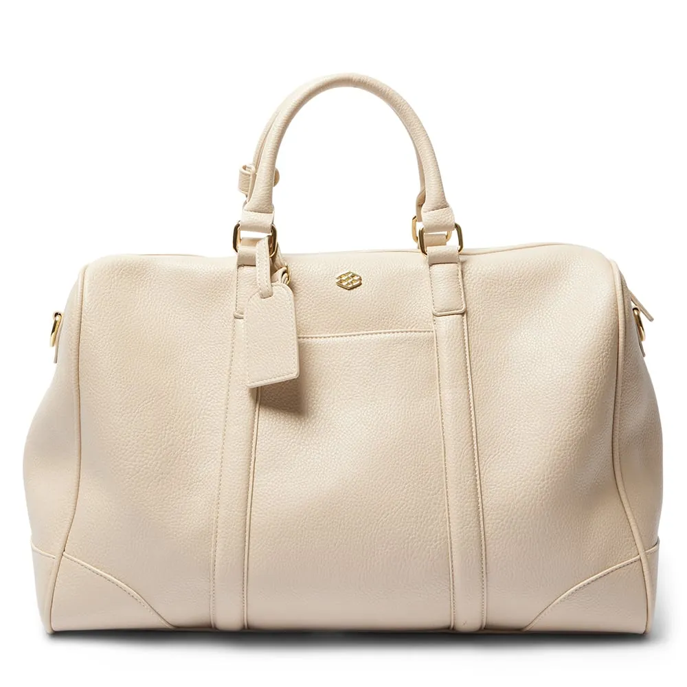 Siesta Overnight Bag in Bone Pebble