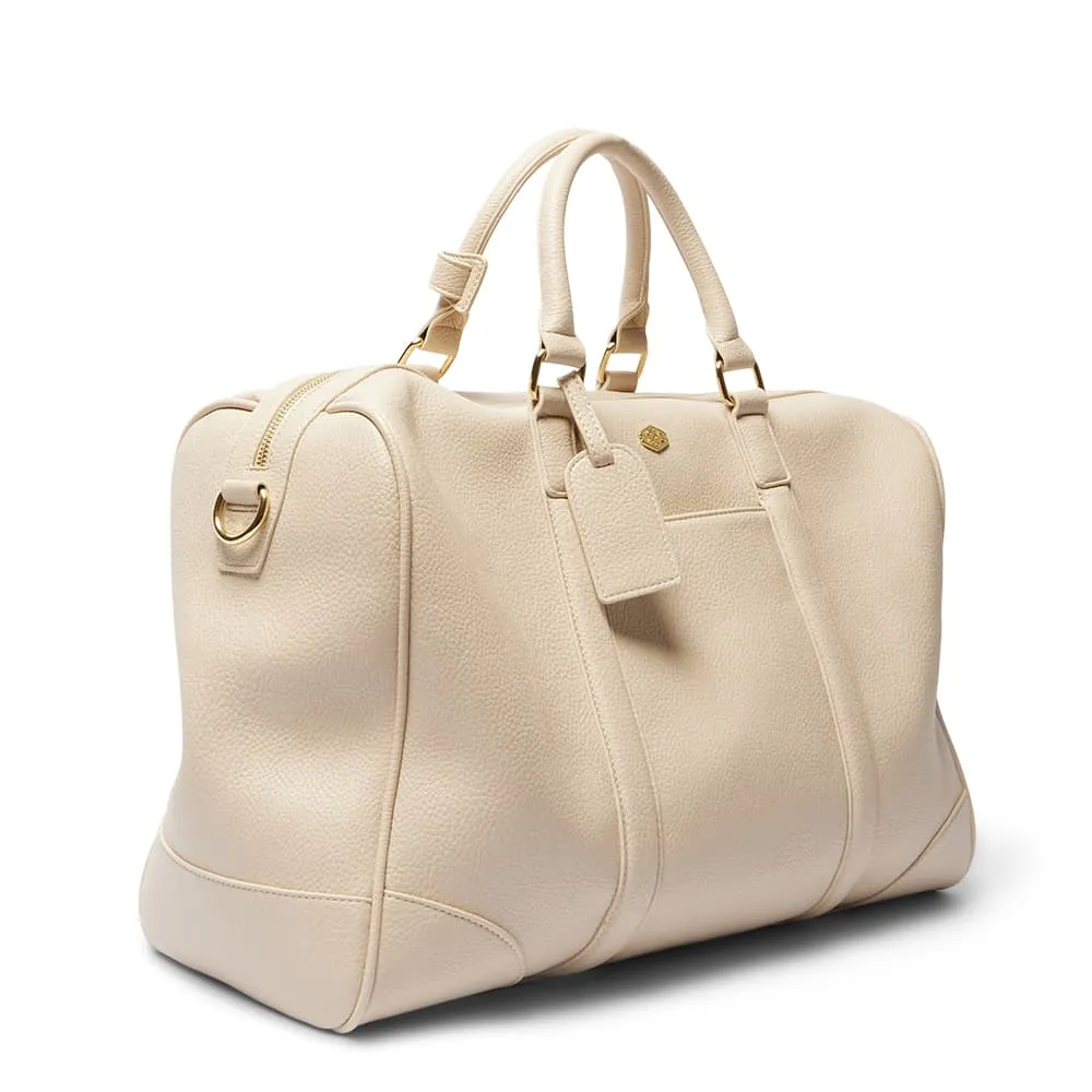 Siesta Overnight Bag in Bone Pebble