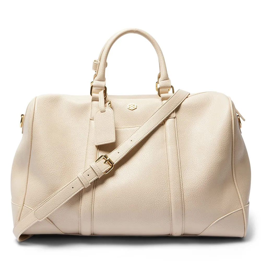 Siesta Overnight Bag in Bone Pebble