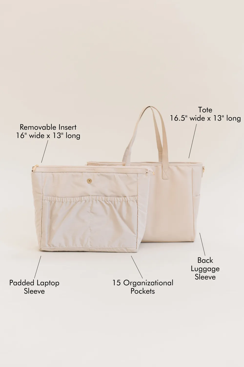 Signature Tote Laptop Carry On Shoulder Diaper Bag: Ebony
