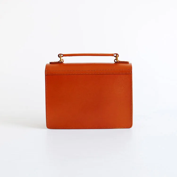 Stylish Women Brown Leather Satchel Bag Crossbody Bags Handbags