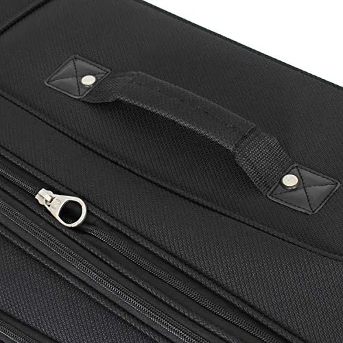 SwissGear Sion Softside Expandable Roller Luggage, Black, Checked
