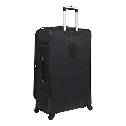SwissGear Sion Softside Expandable Roller Luggage, Black, Checked