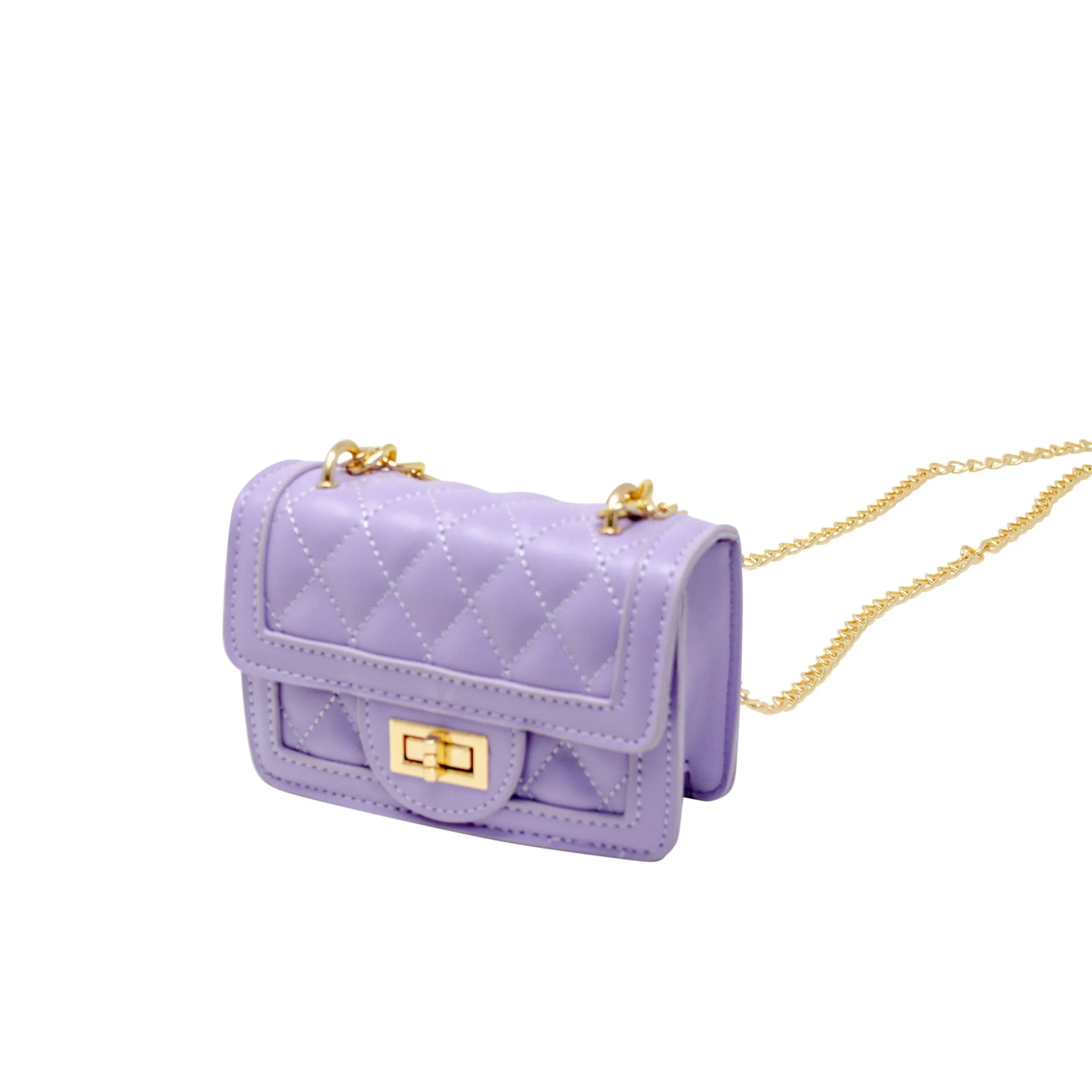Tiny Classic Quilted Mini Purse: Red