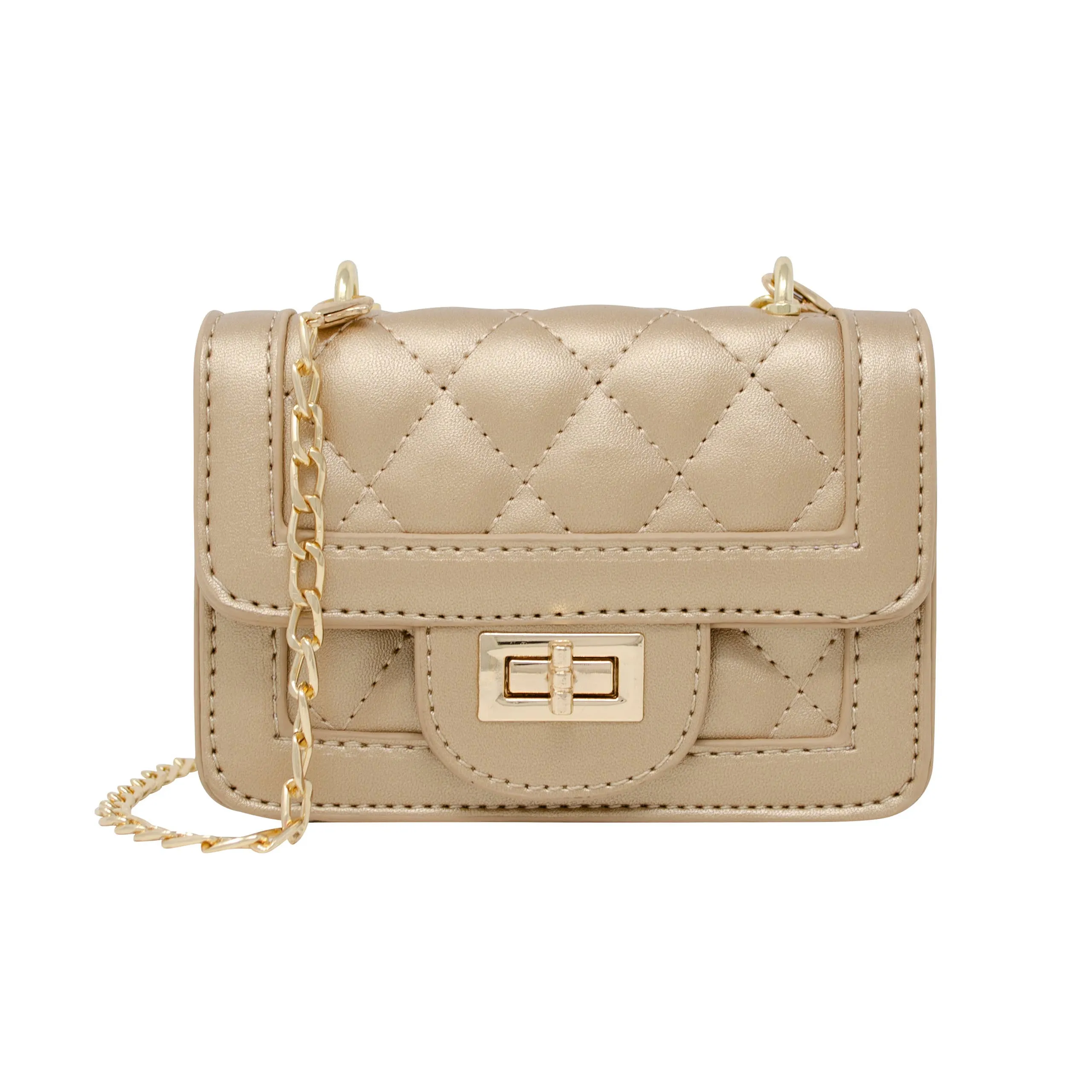 Tiny Classic Quilted Mini Purse: Red