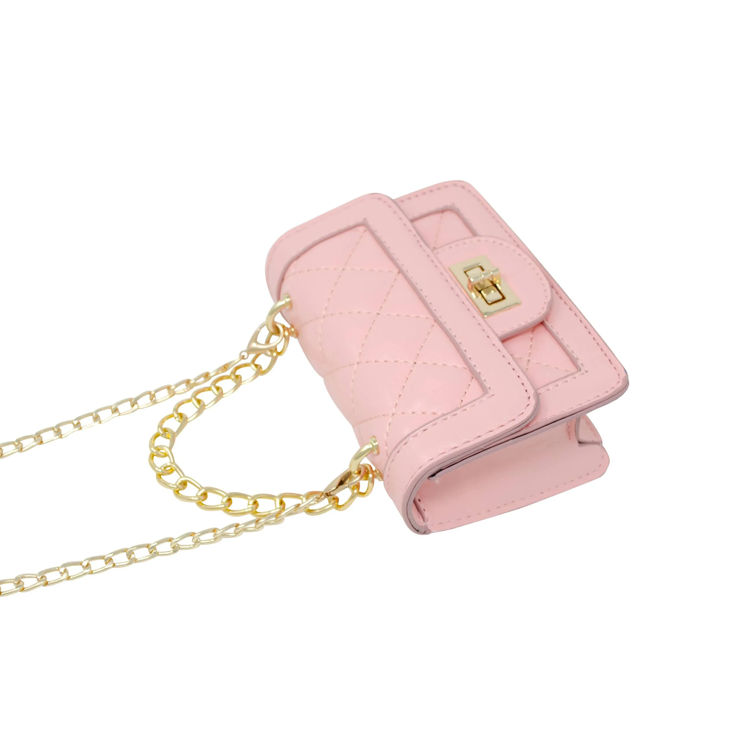 Tiny Classic Quilted Mini Purse: Red