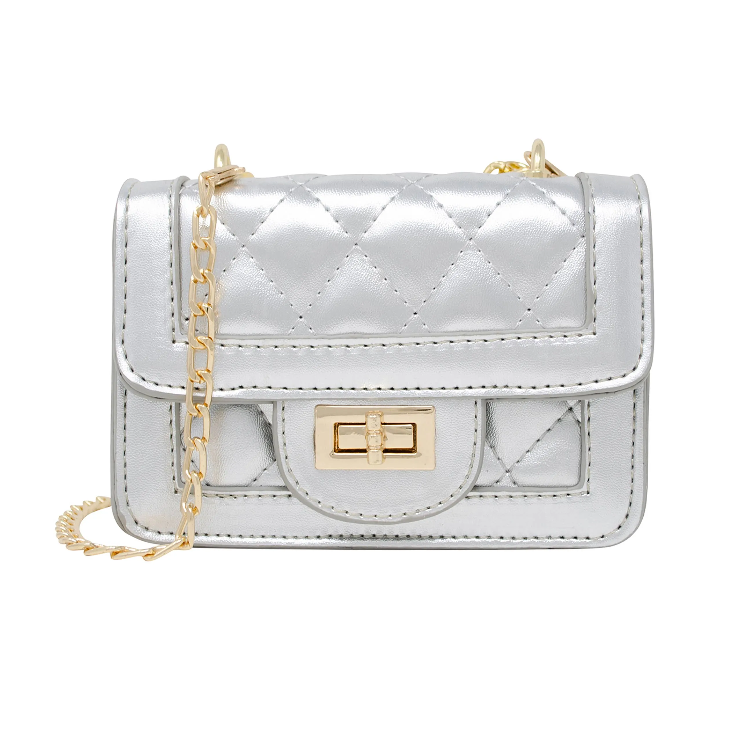 Tiny Classic Quilted Mini Purse: Red