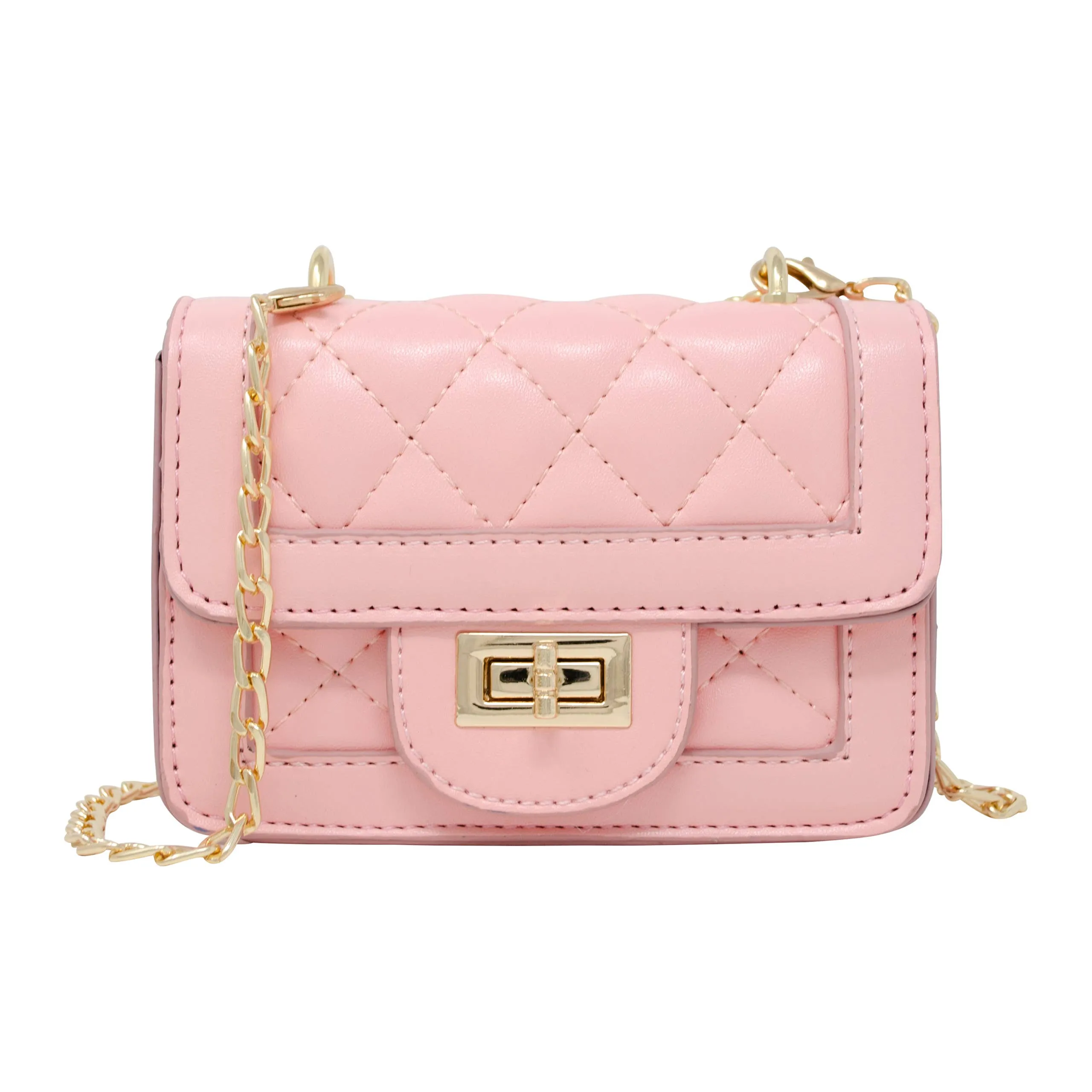 Tiny Classic Quilted Mini Purse: Red