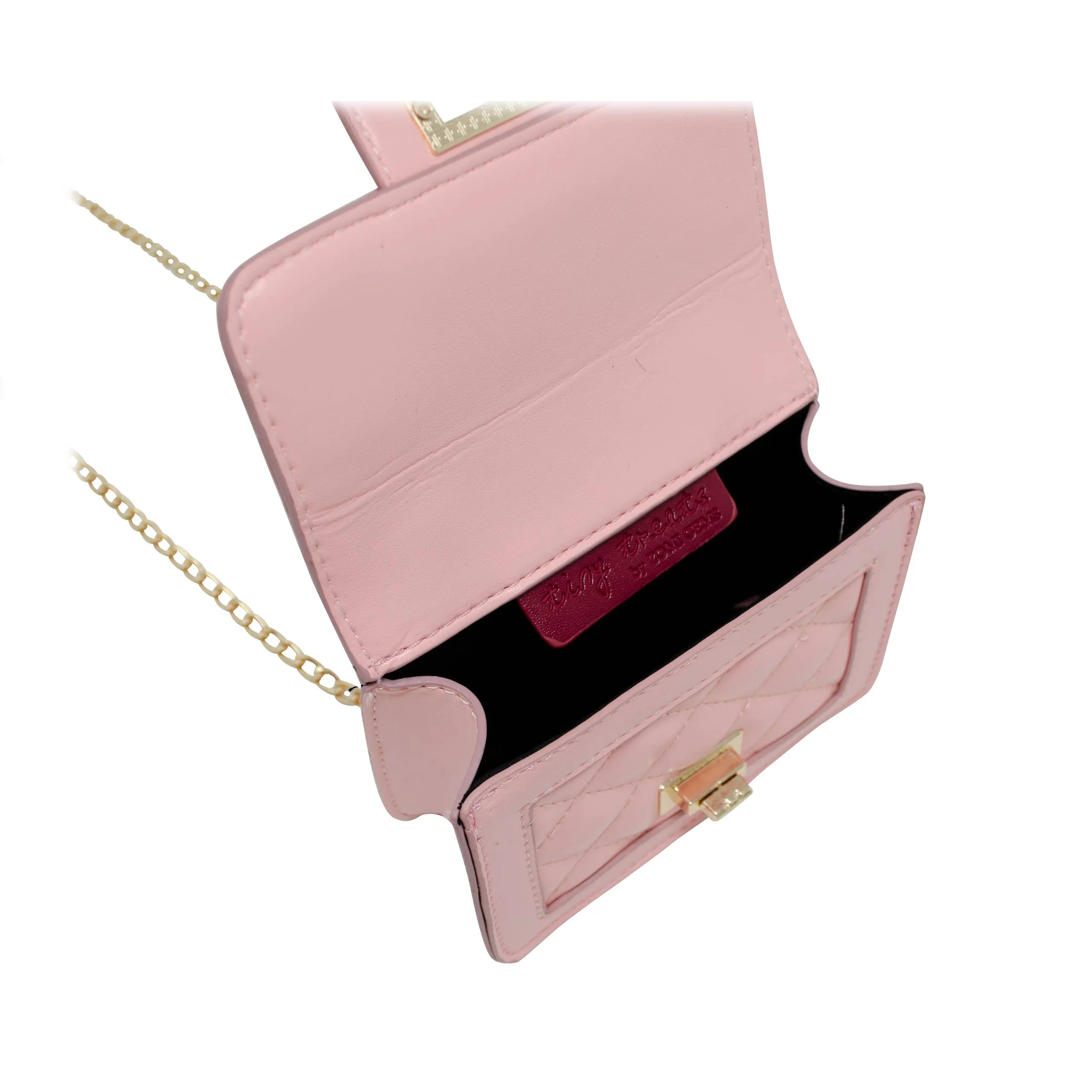 Tiny Classic Quilted Mini Purse: Red