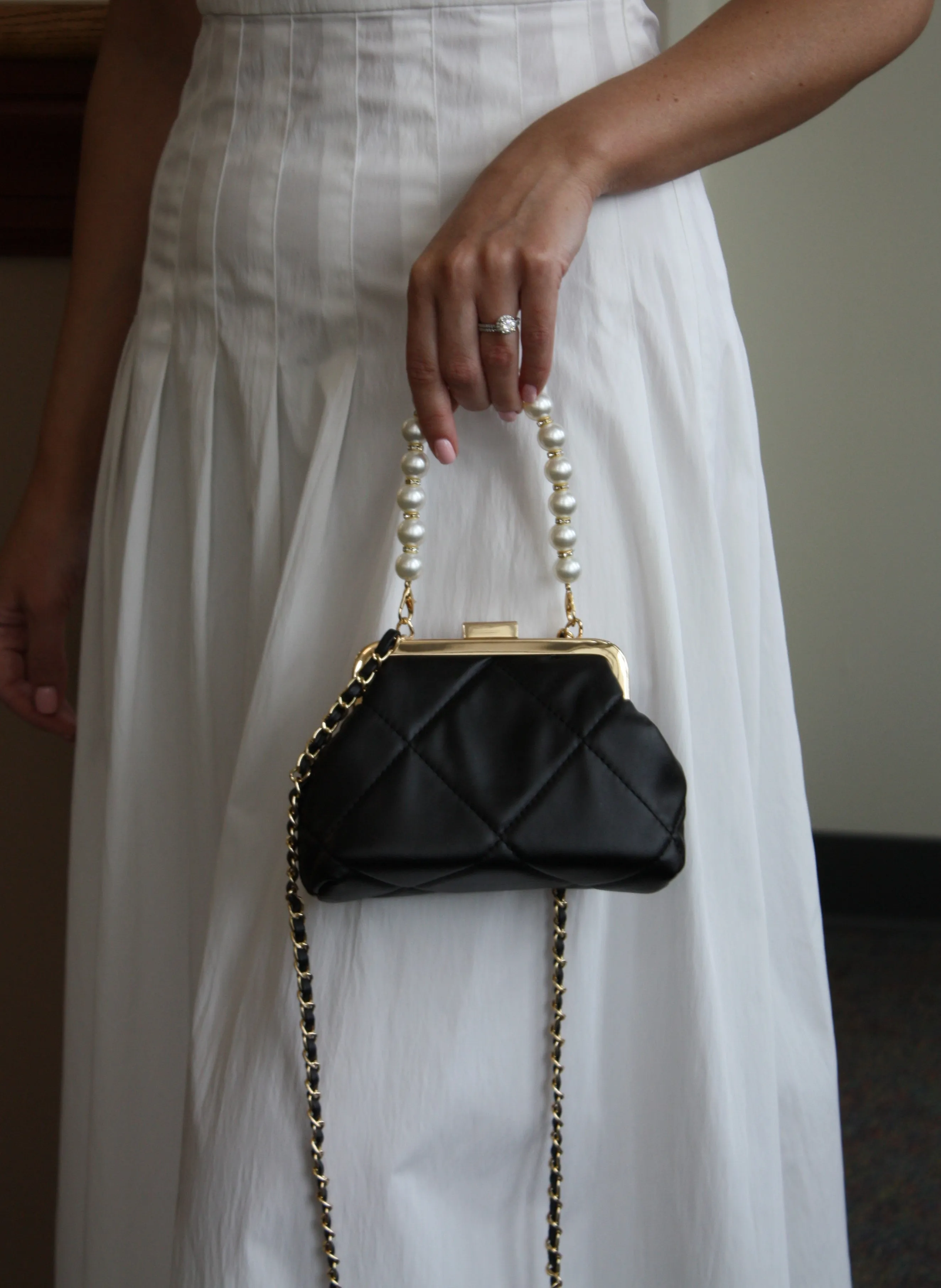 White Wedding Purse
