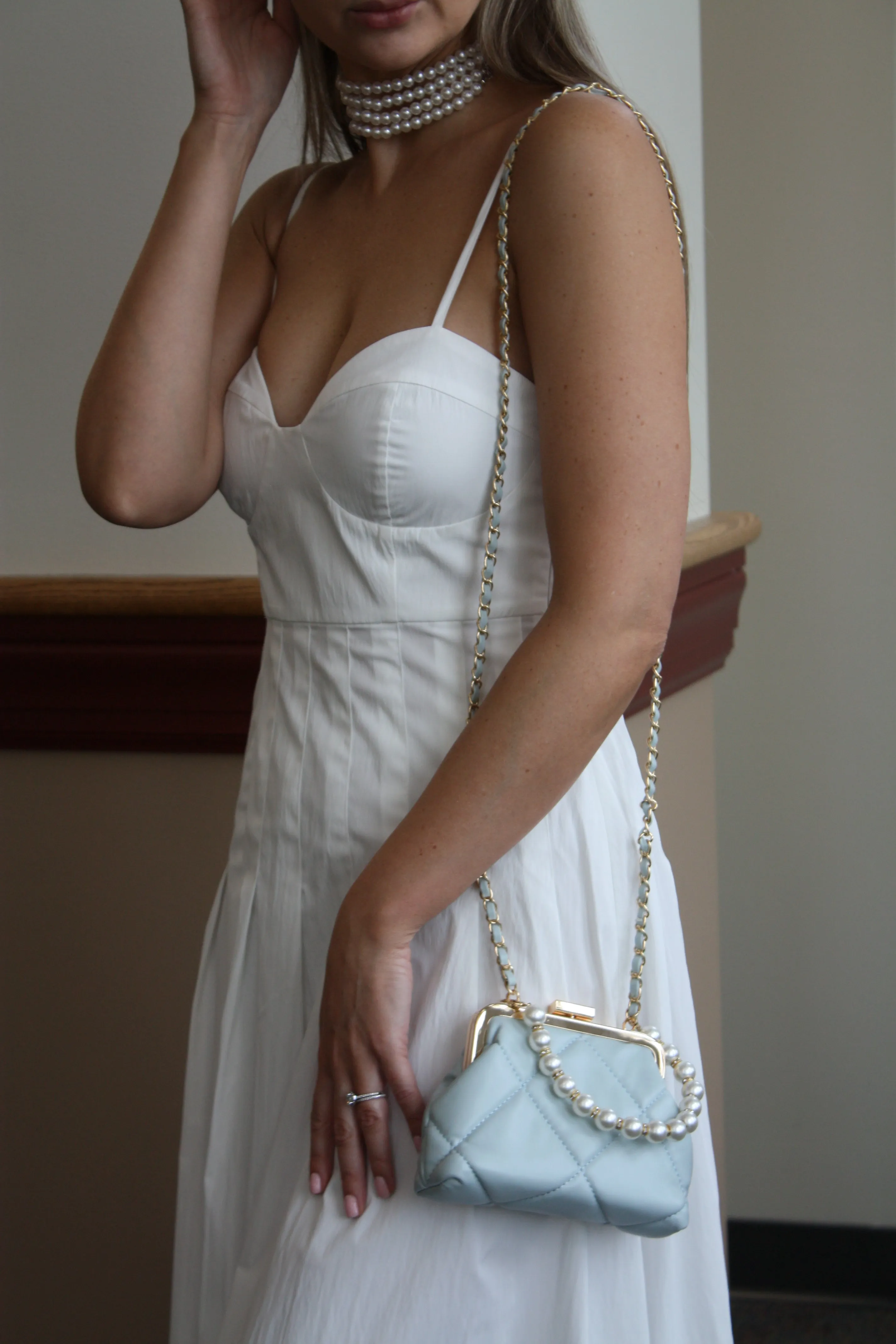 White Wedding Purse