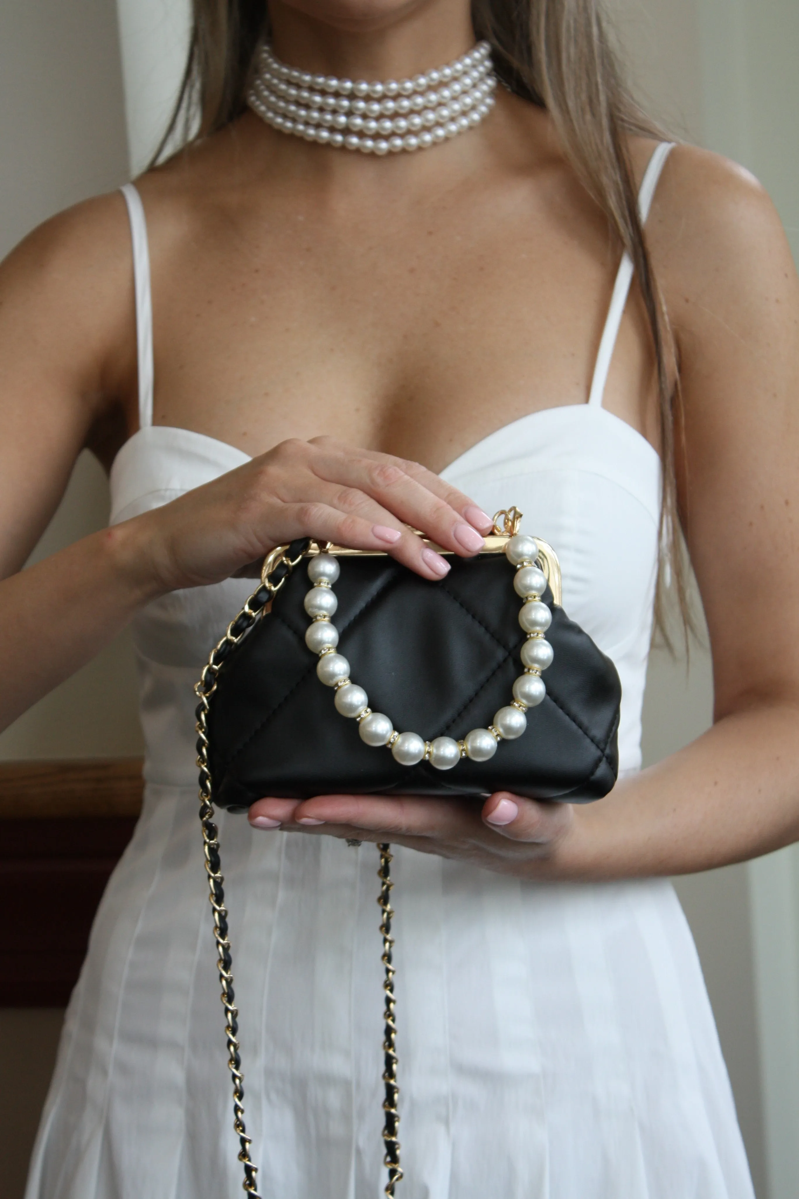 White Wedding Purse