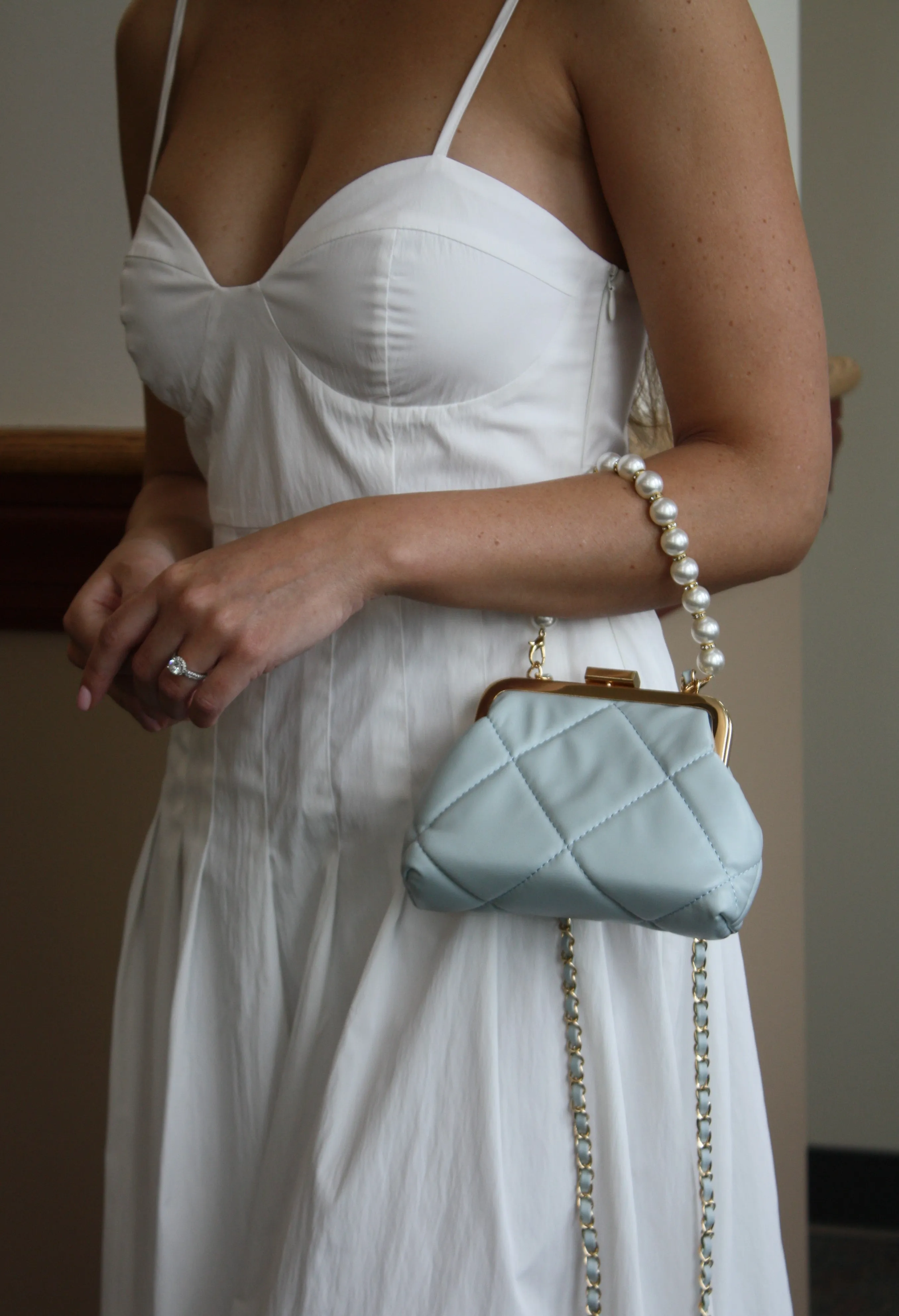 White Wedding Purse