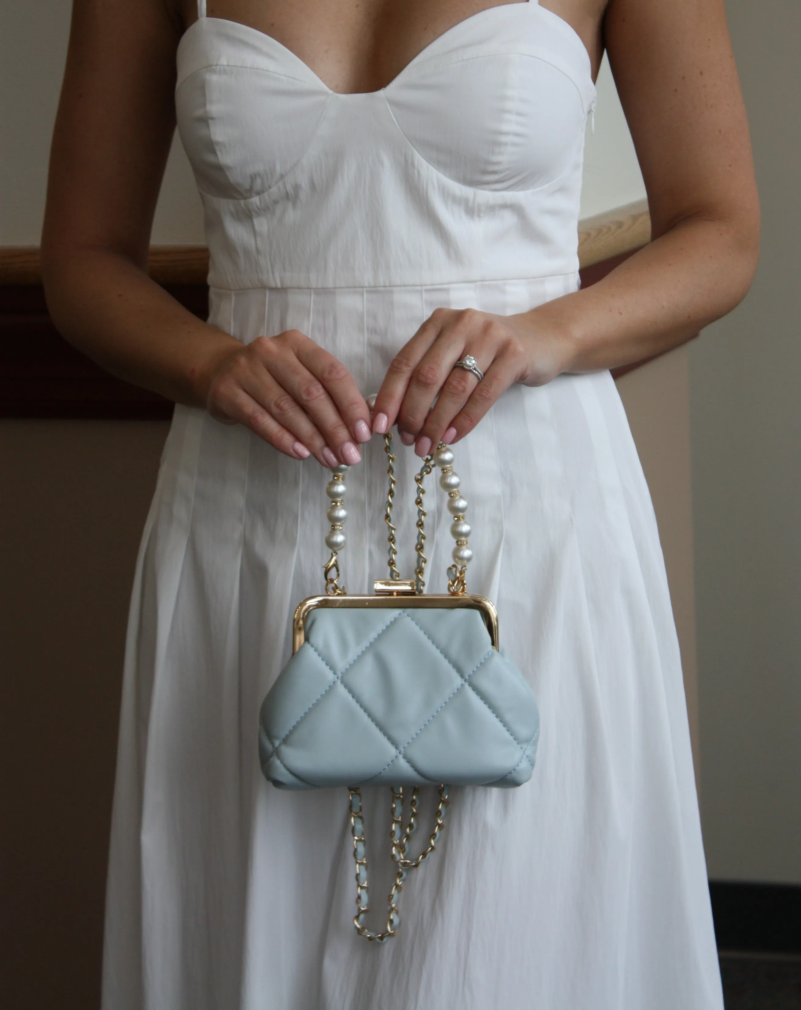 White Wedding Purse