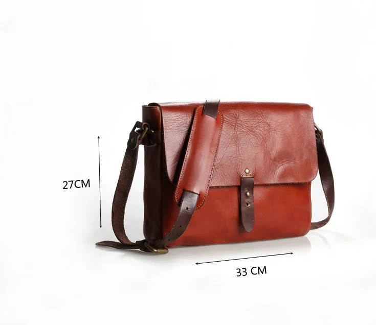 YAAGLE Fashion Men's Real Tanned Leather Business Briefcase YGBR5061
