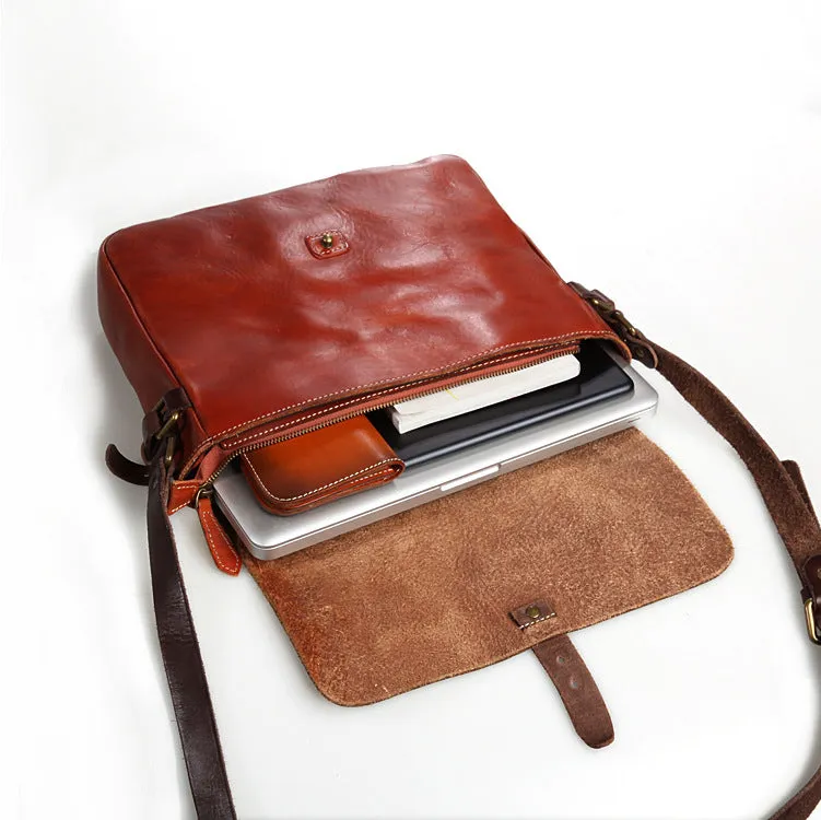 YAAGLE Fashion Men's Real Tanned Leather Business Briefcase YGBR5061
