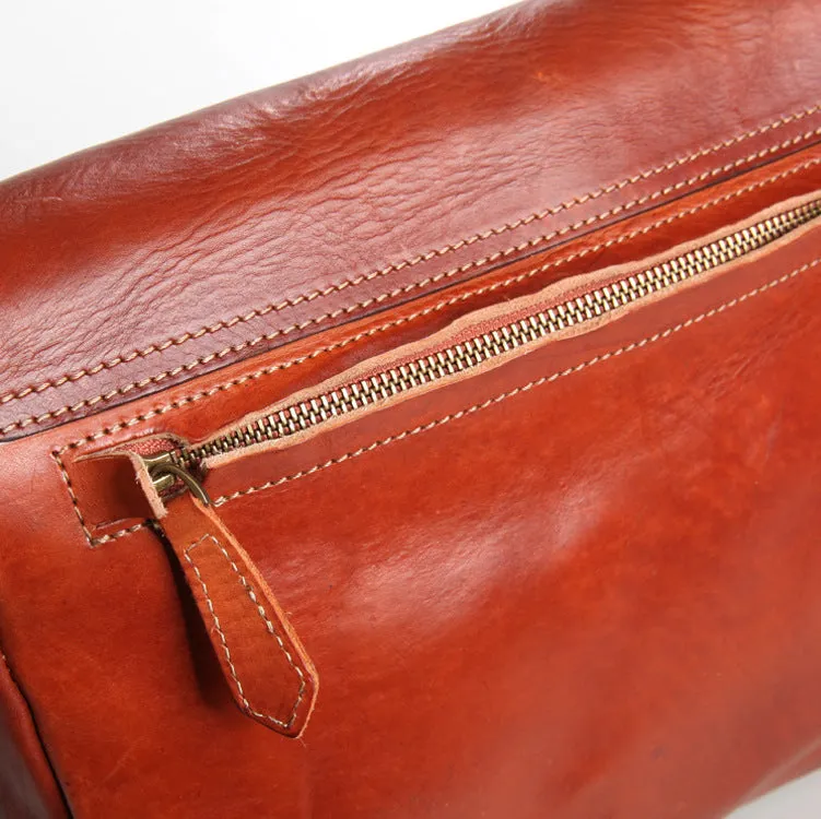 YAAGLE Fashion Men's Real Tanned Leather Business Briefcase YGBR5061
