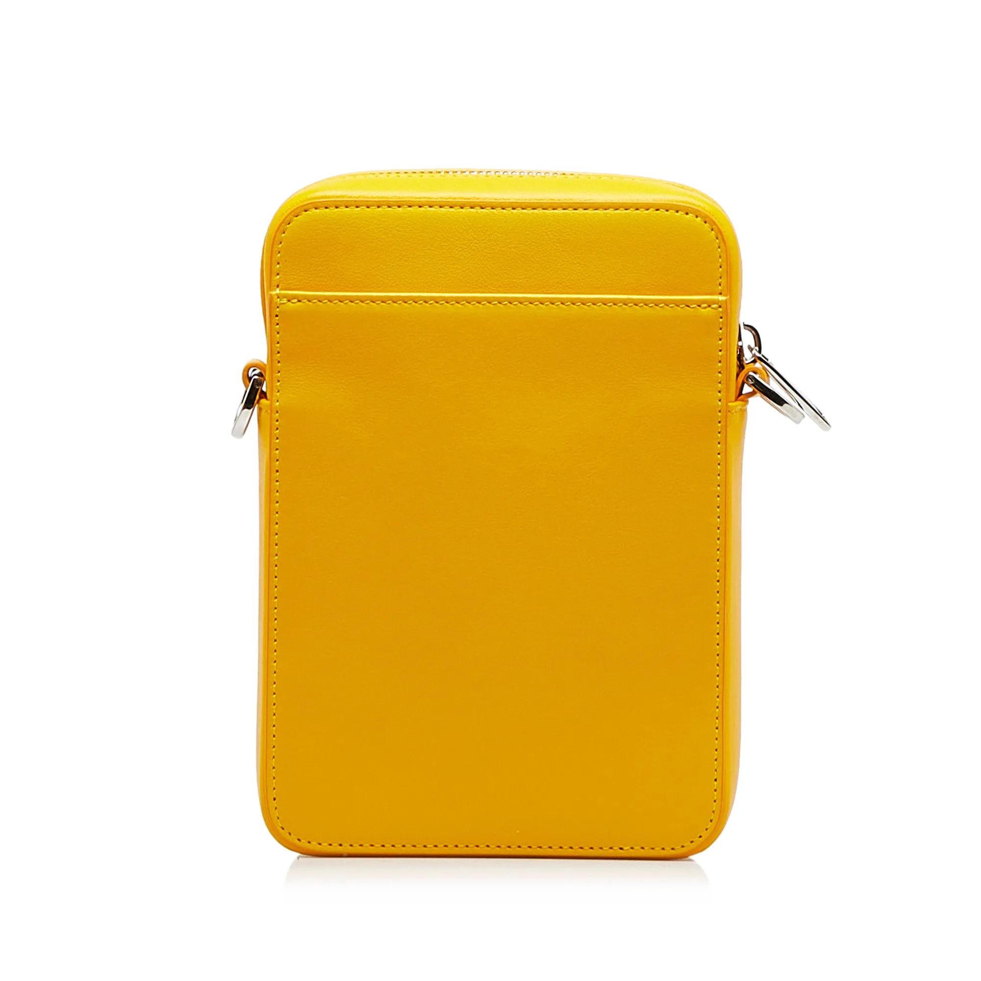Yellow Dior Oblique World Tour Messenger Bag