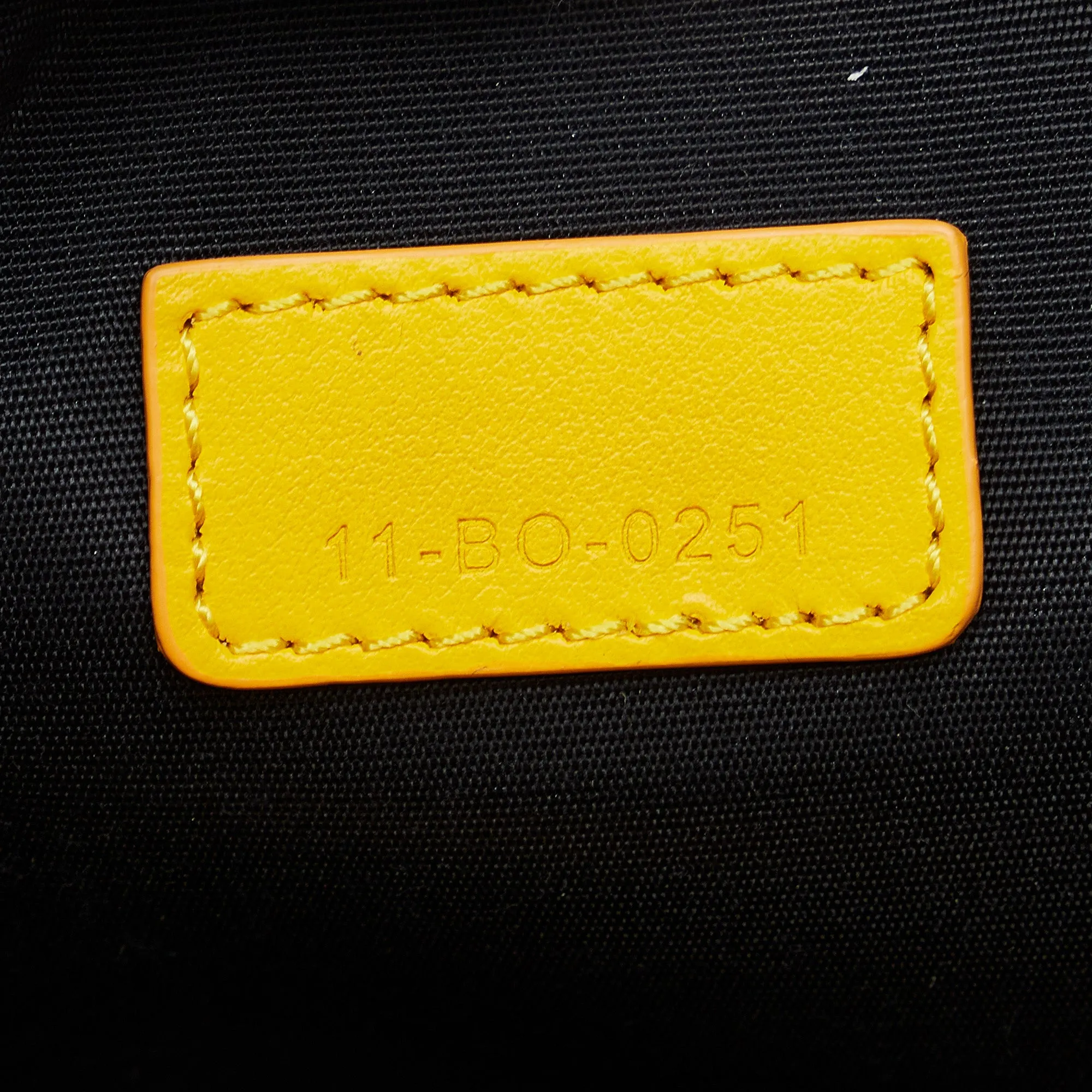 Yellow Dior Oblique World Tour Messenger Bag