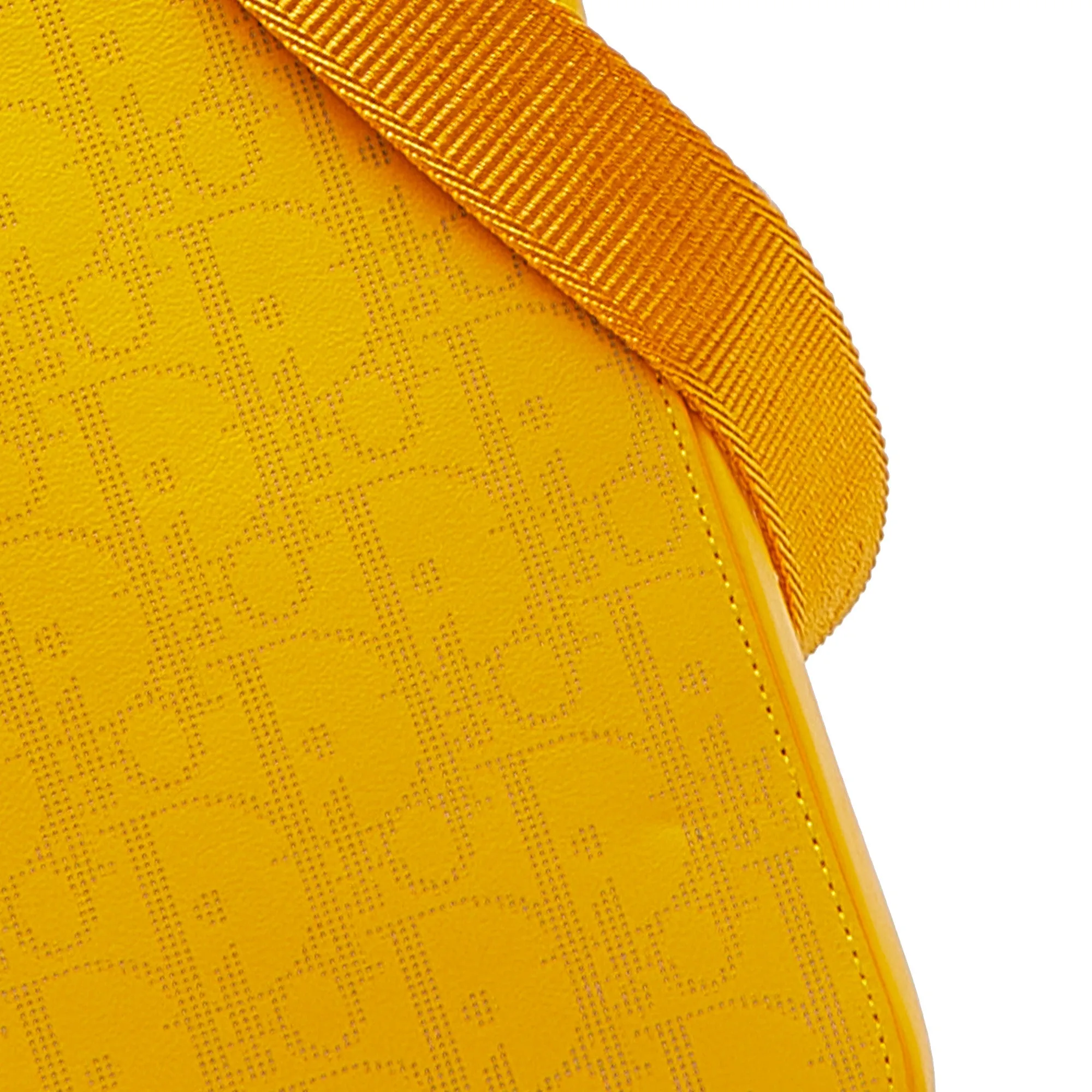 Yellow Dior Oblique World Tour Messenger Bag