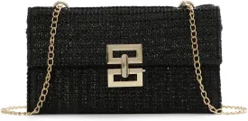Ynport Straw Clutch Purses for Women Summer Woven Evening Handbags Wicker Rattan Envelope Wallet Chain Shoulder Bag 2025